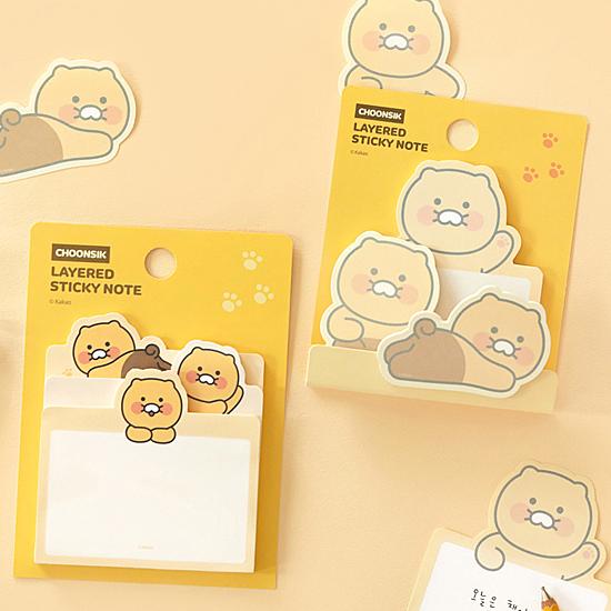 カカオフレンズ チュンシク レイヤード メモ 付箋 チュンシギ ふせん