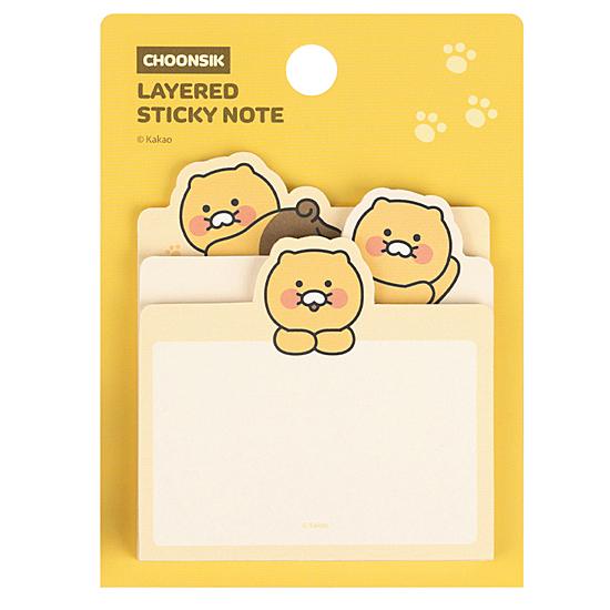 カカオフレンズ チュンシク レイヤード メモ 付箋 チュンシギ ふせん