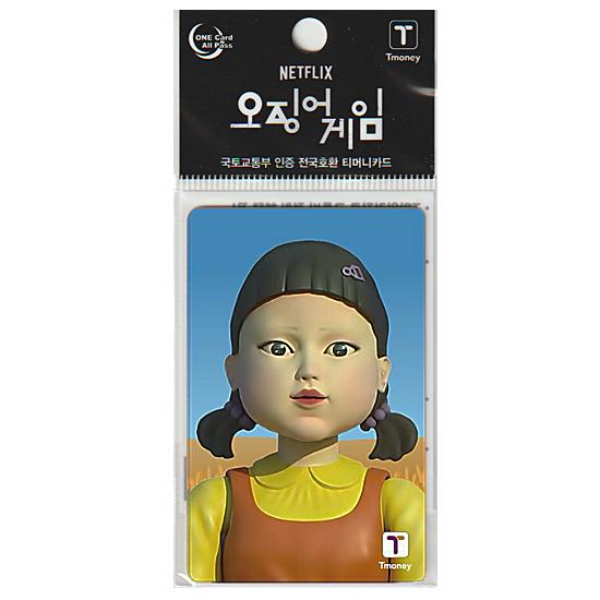 イカゲーム ヨンヒ LED Tmoney カード 韓国 交通カード T-money ティー