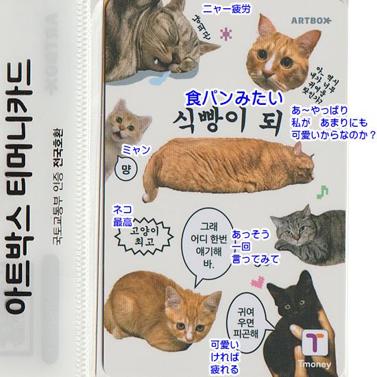 アートボックス 食パンニャンコ Tmoney カード 韓国 交通カード T