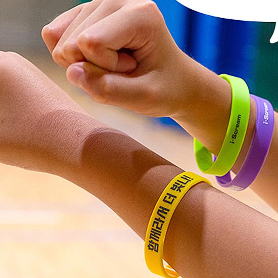 ハングル 賞賛・応援 シリコン リストバンド ブレスレット 韓国語