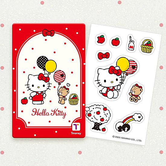 サンリオ ハローキティ 風船 Tmoney カード 韓国 交通カード T-money