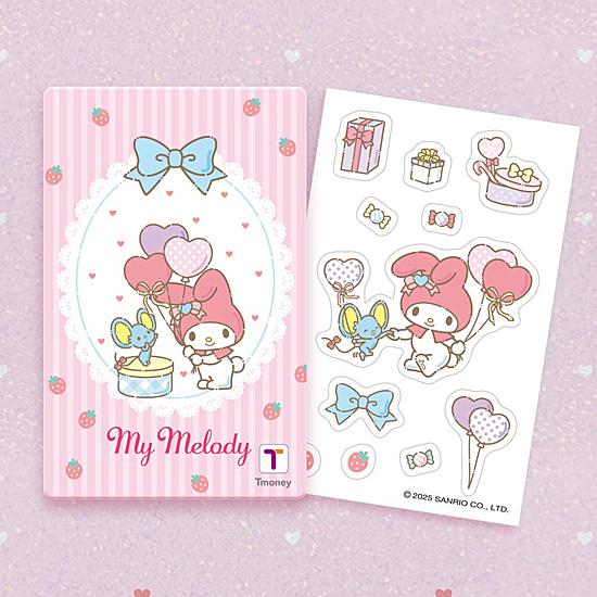 サンリオ マイメロディ 風船 Tmoney カード 韓国 交通カード T-money