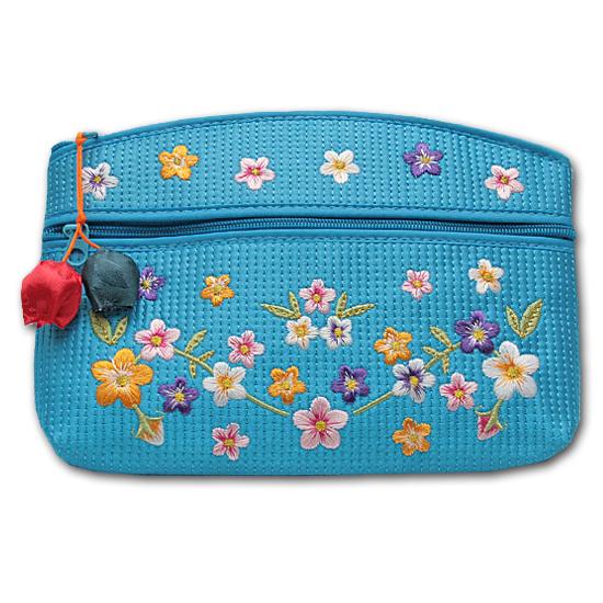 韓国伝統 花刺繍 ヌビ ポーチ キルト イブル 小物入れ かわいい お土産