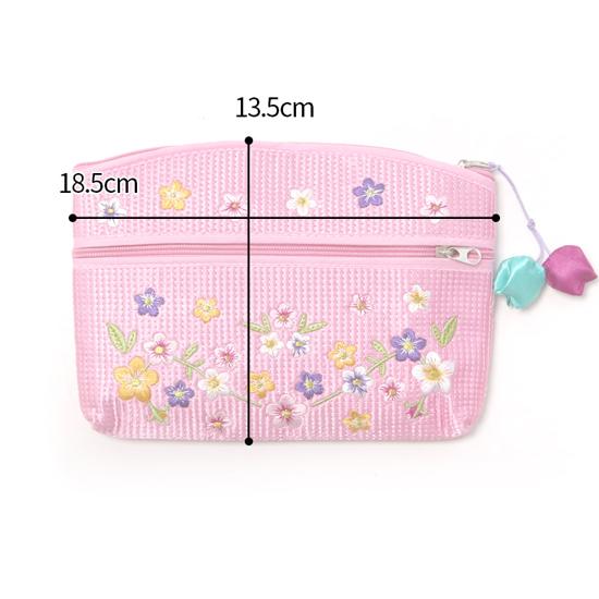 韓国伝統 花刺繍 ヌビ ポーチ キルト イブル 小物入れ かわいい お土産
