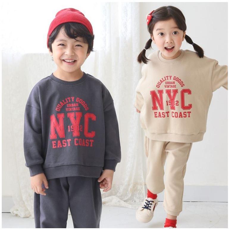 韓国子供服 安い 韓国ファッション専門店 高品質 上下セット Nyc 二色 9 韓国子供服サラン 通販 Yahoo ショッピング