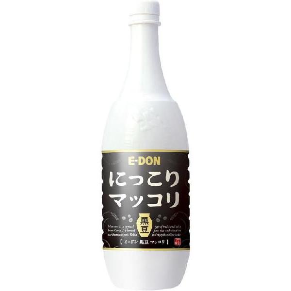 韓国食品 ランキングTOP5 韓国お酒 １着でも送料無料 二東 イードン にっこりマッコリ 黒豆味 1000ml
