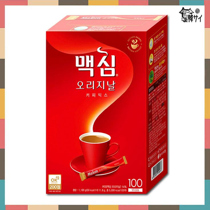マキシム Maxim オリジナル コーヒーミックス 100個入 50%OFF! 韓国飲料 韓国食品市場 赤 韓国食材 韓国コーヒー 2022
