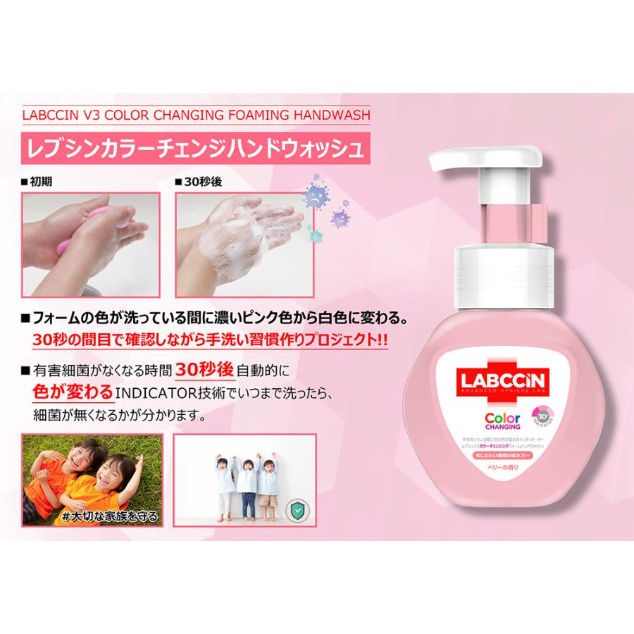 LABCCINE 色が変わる「ハンドウォッシュ」泡 250ml ベリーの香り ★レブシンV3フォームハンドウォッシュ 8451韓国食品市場