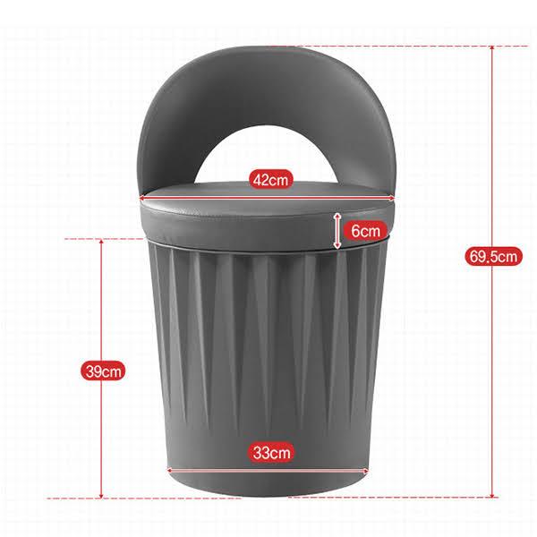 韓サイ★送料無料★ダイニングチェアー飲食店/食堂用椅子（収納付き/黒)4個セット★ペク ジョンウォン 収納椅子 背もたれ ドラム缶 椅子★椅子/屋台/スツール