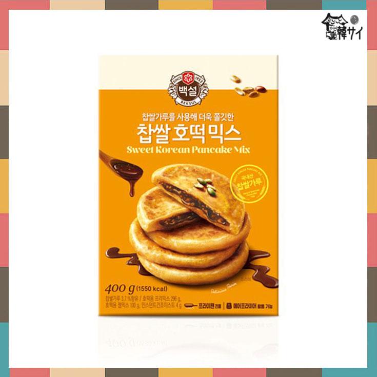 白雪　(ベクソル)　もち米　ホットクミックス　400ｇ　★韓国フードフェア（韓国料理）＊韓国おやつ＊ホットク＊約8個作れます | 