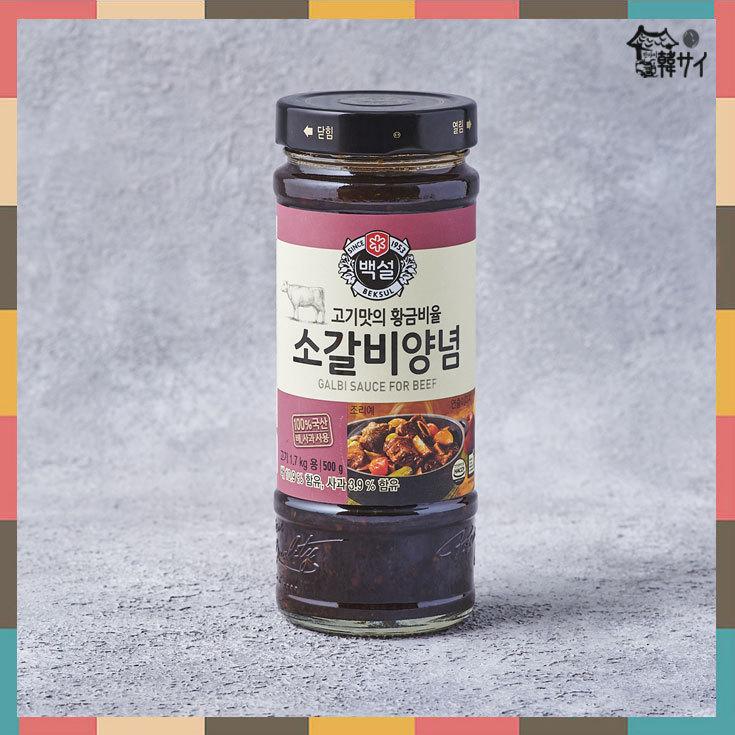 白雪　牛カルビのタレ　500g（瓶入り）★韓国食材＊韓国焼肉たれ★｜koreasuper｜04