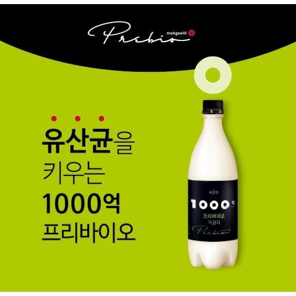 麹醇堂（グッスンダン）1000億 プリバイオ マッコリ 750ml : 韓国
