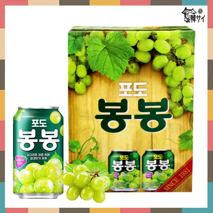 ヘテ 葡萄ボンボン ぶどうジュース 1ケース 238ml 12缶 韓国食品市場 韓国食材 韓国飲料 ぶどうボンボン ポドボンボン 葡萄ジュース 7512box 韓国スーパー 通販 Yahoo ショッピング