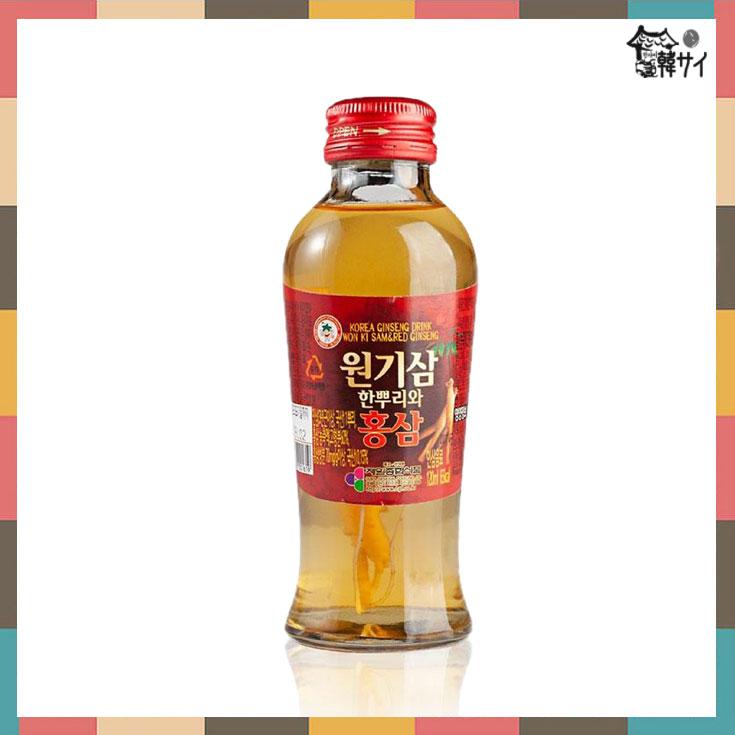 元気参☆紅参」高麗紅参ドリンク 120ml【1本】 ☆ウォンギサム☆韓国 