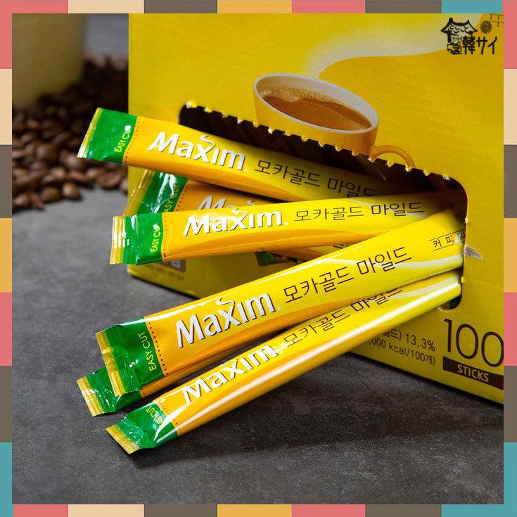 マキシム（Maxim）モカゴールド コーヒーミックス【100個入】黄 ☆韓国