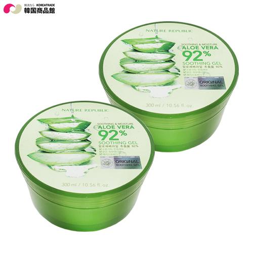 韓国コスメ 韓国 Nature Republic ネイチャーリパブリック 2個セット スージング モイスチャーアロエベラ92 スージングジェル 肌荒れ 日焼け 鎮静 D Ko x2 韓国商品館 通販 Yahoo ショッピング