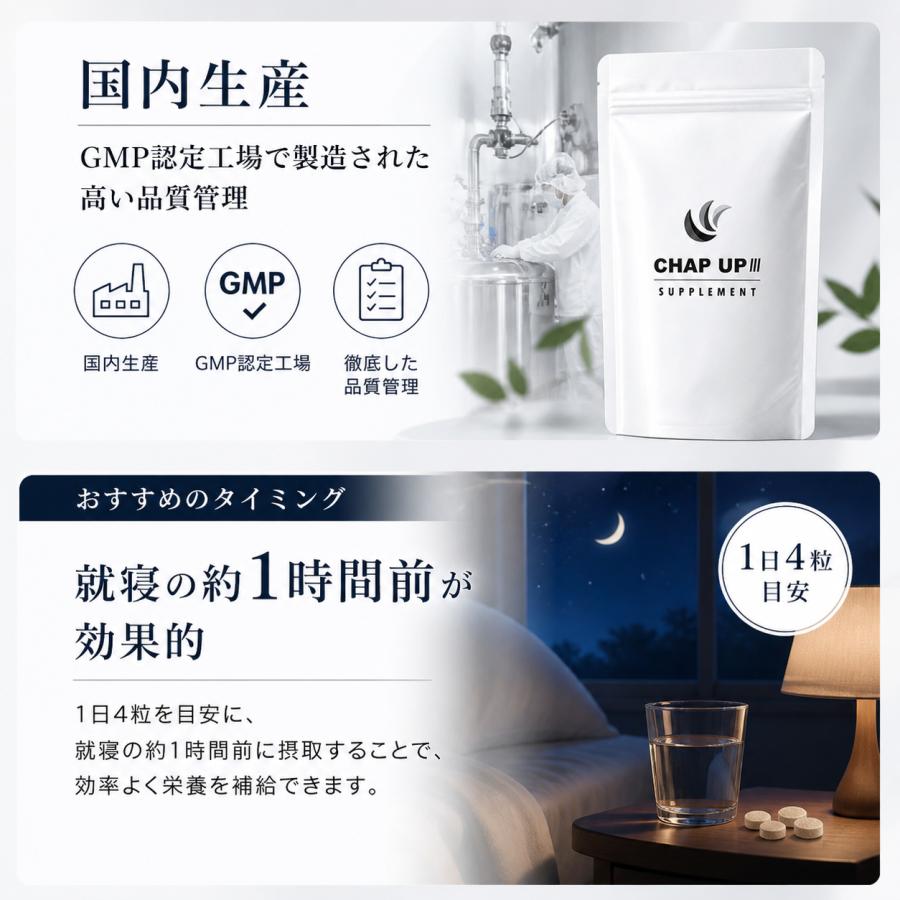 チャップアップ（CHAP UP） サプリメント メンズ CHAP UP 120粒
