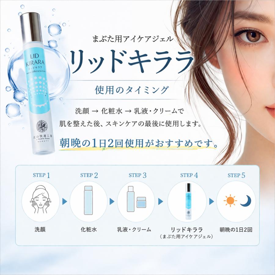 北の快適工房 リッドキララ 北の達人コーポレーション 10g まぶた
