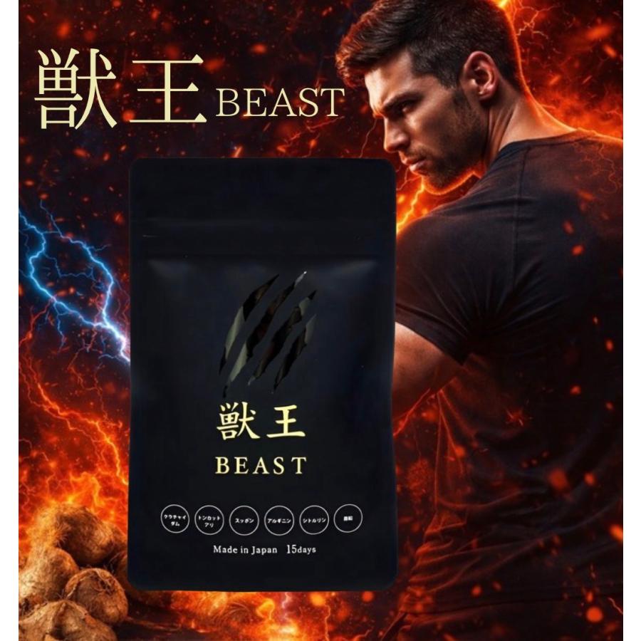 獣王beast 獣王 beast ビースト サプリ トンカットアリ アルギニン シトルリン 45