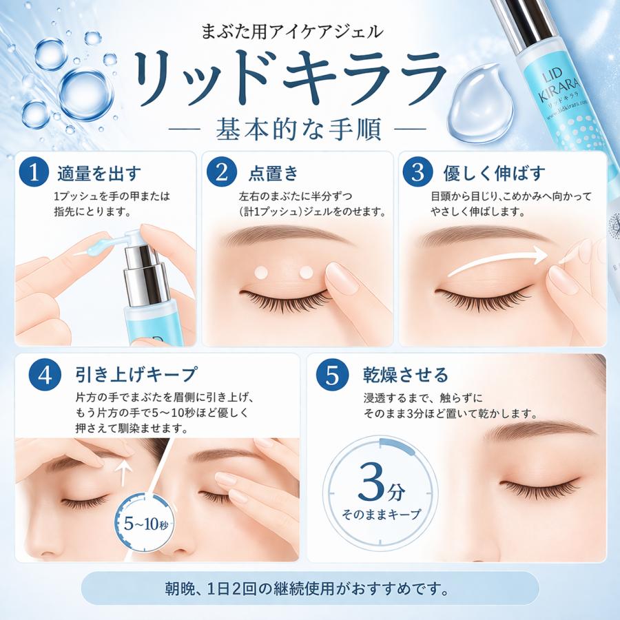 【新品未使用】リッドキララ　3本セット 北の快適工房 リッドキララ 10g まぶた引き上げジェル 3本 北の達人
