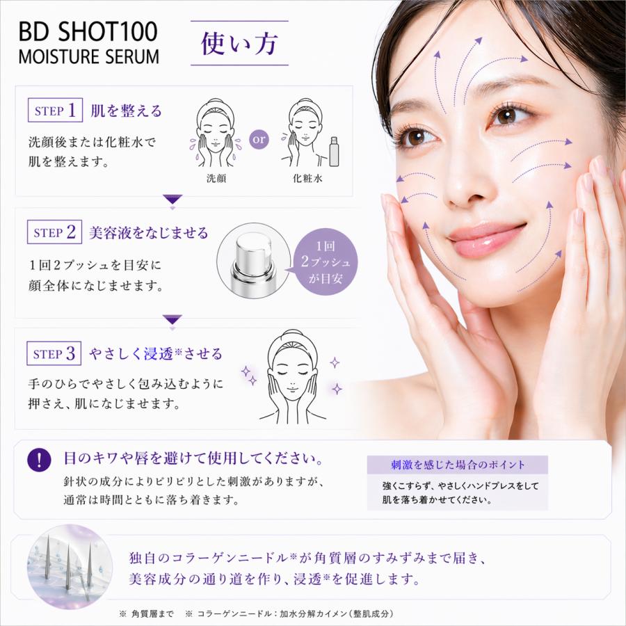 コスメ/ヘルスケア B.DSHOT100 BDショット100 モイスチャーセラム QzMEDICA 美容液 韓国コスメ