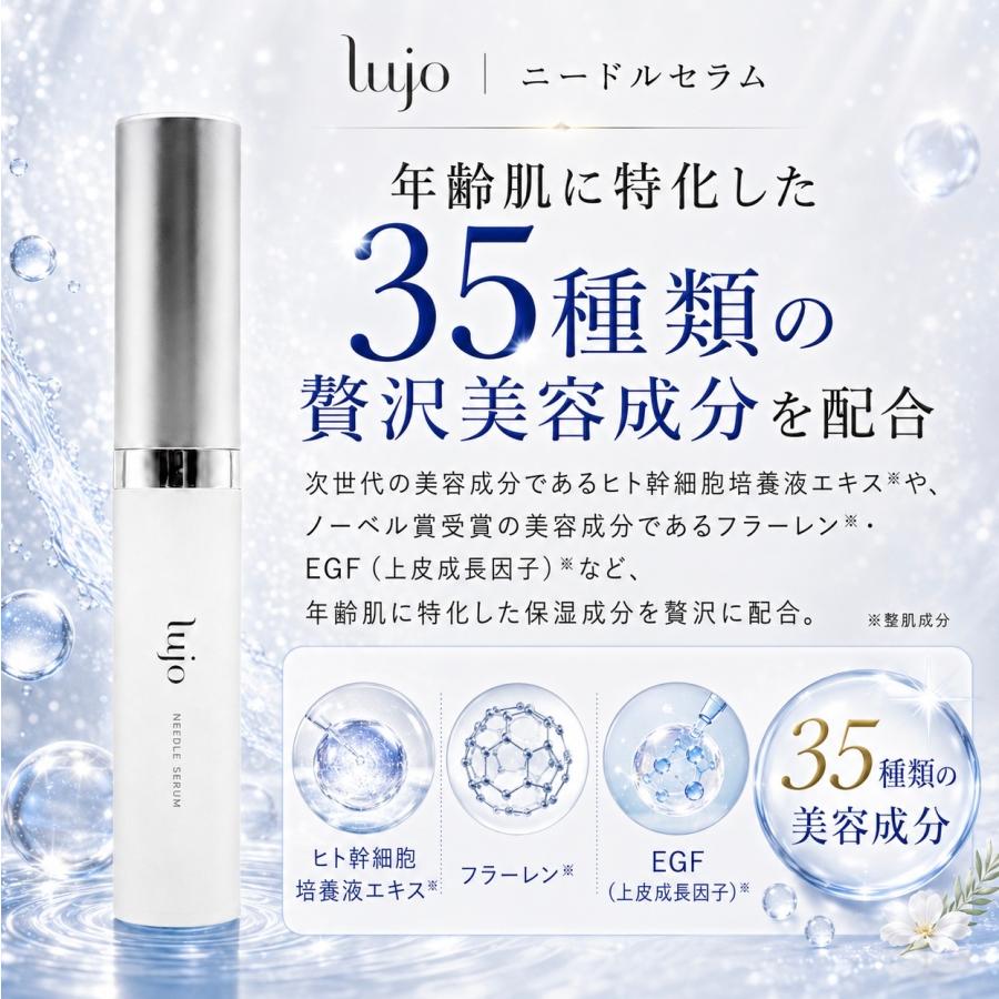 lujo（ルジョー） ニードルセラム 針美容液 目元 3本 クリーム 口元 9g