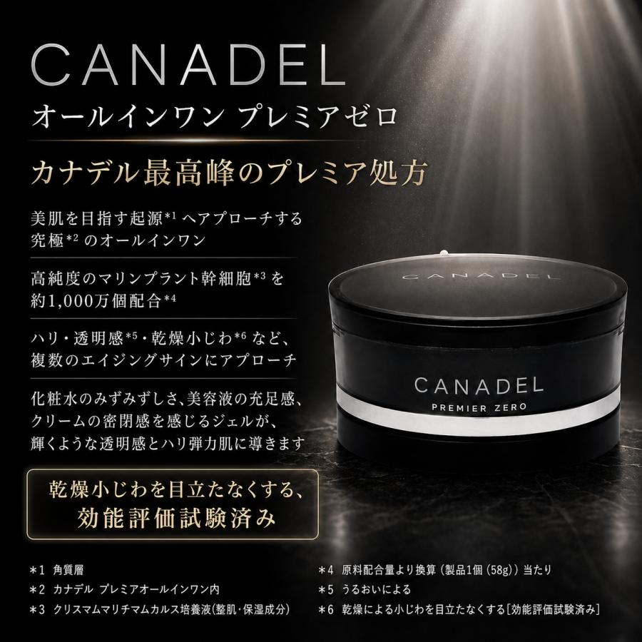 CANADEL カナデル オールインワン プレミアゼロ 美容液 CANADEL 2箱