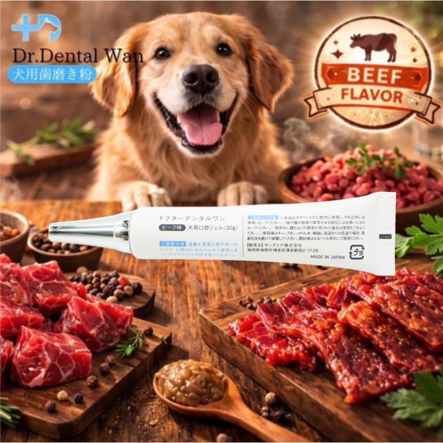 ドクターデンタルワン　ビーフ味【新品】【未開封】 ドクターデンタルワン 30g ビーフ味 犬 歯磨き ジェル 口 ペット わん