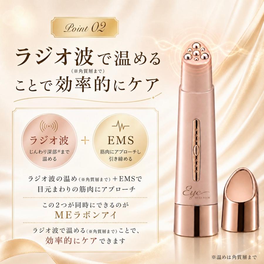 meラボンアイ ラジオ波 IKKO 目元 美顔器 テレビ紹介商品 プロデュース