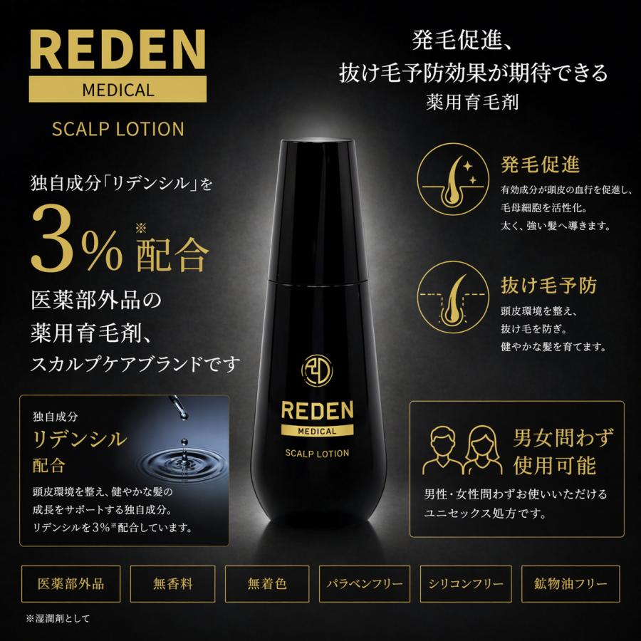REDEN（リデン） 育毛剤 redenリデンシル 薬用 ローション 医薬部外