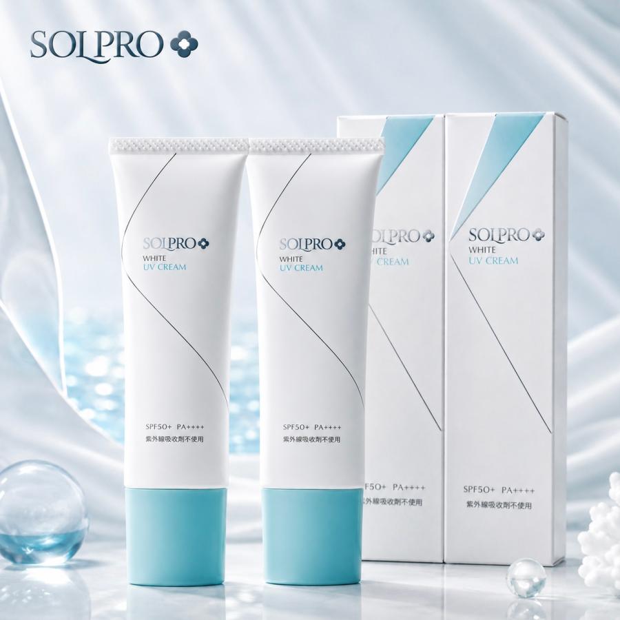 ソルプロプリュスホワイト 日焼け止め uv 2本 クリーム SOLPRO WHITE