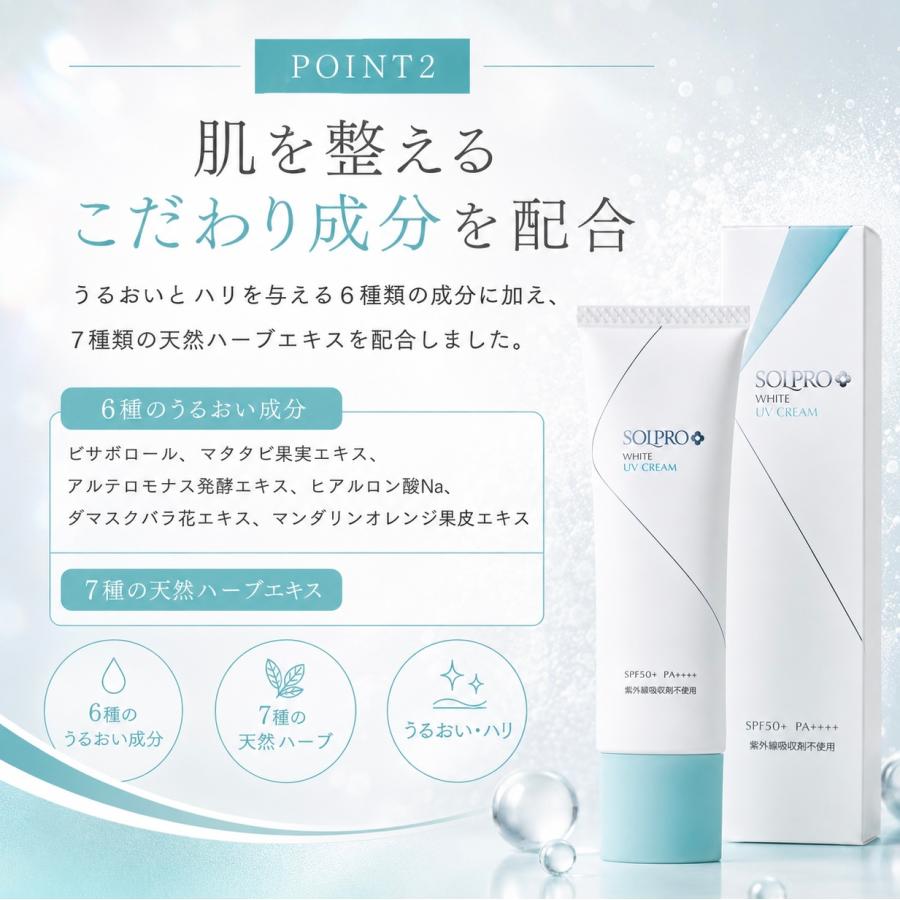 ソルプロプリュスホワイト 日焼け止め uv 2本 クリーム SOLPRO WHITE