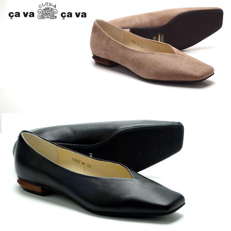 靴 Cavacava サヴァサヴァ フラットシューズ ワイドスクエアトゥ 1 5cmヒール 0407 これいいね靴店 通販 Yahoo ショッピング