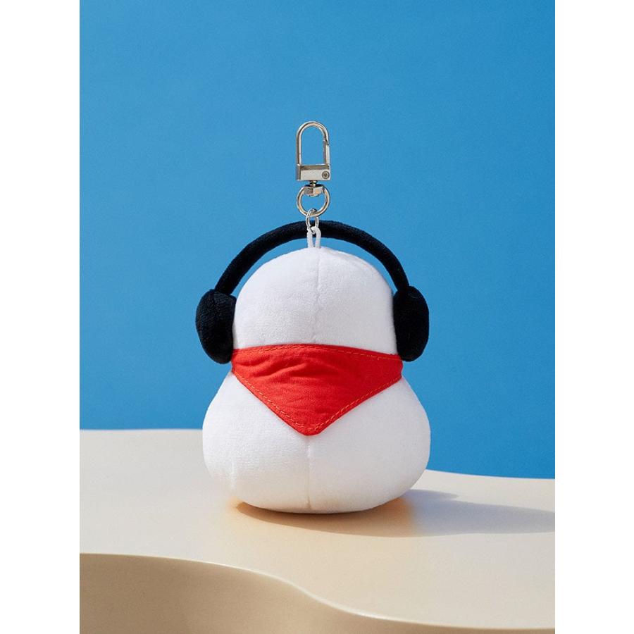 BEBE THE DUCK】ミニぬいぐるみキーホルダー（ヘッドセットベベ