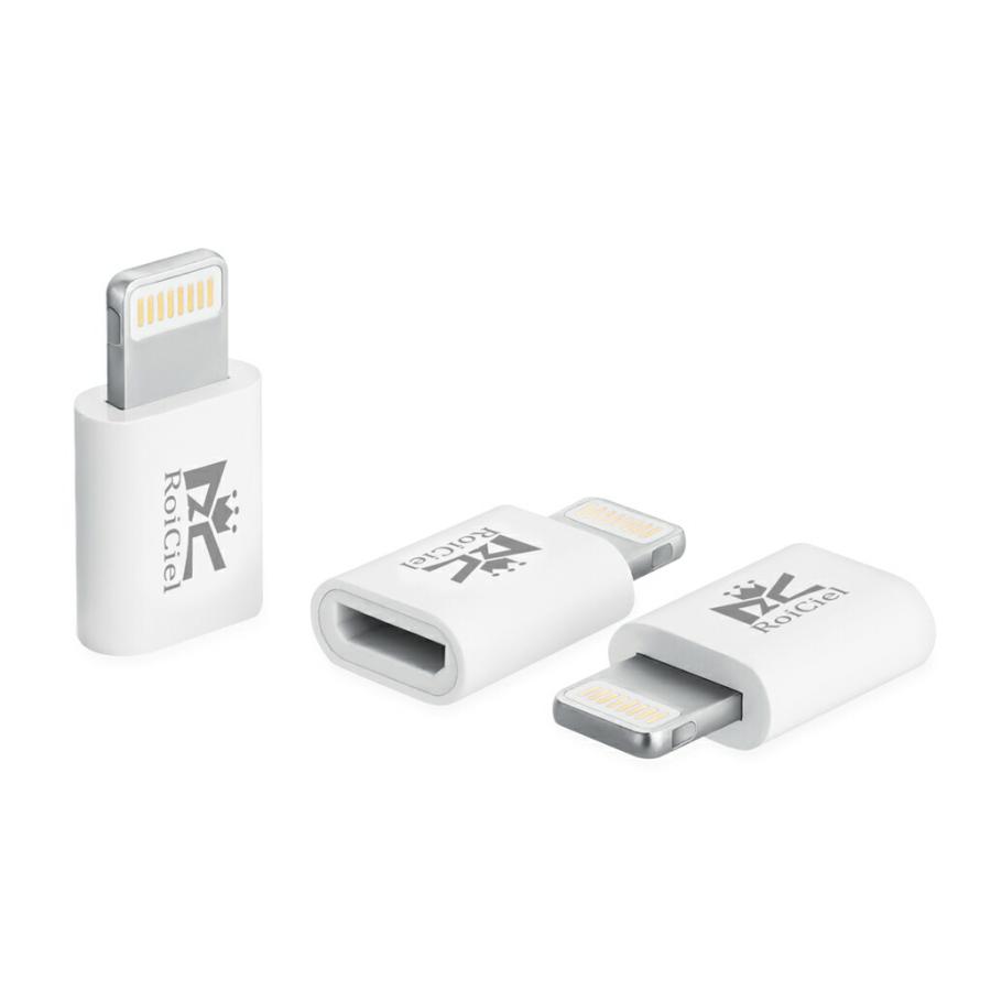 3個セット】RoiCiel プレミアムライトニング変換アダプターMicro(Type