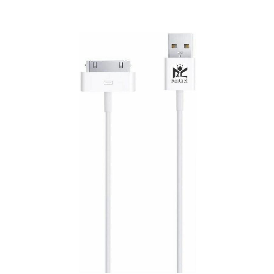 RoiCiel iphone4/4s/ipad対応高品質30pin Dock USBケーブルドック