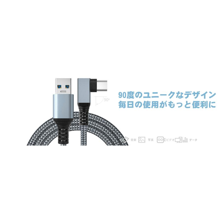 RoiCiel USB-A to USB-C VRケーブル Linkケーブル VRヘッドセット