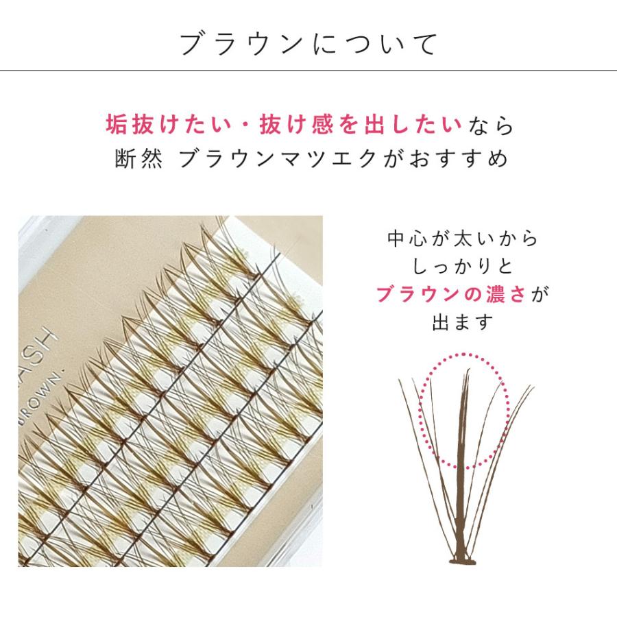 セルフマツエク ツノラッシュ10本束×4個セット 中心太め セルフ マツエク まつ毛エクステ ボリュームラッシュ 束タイプ メール便 |  | 06