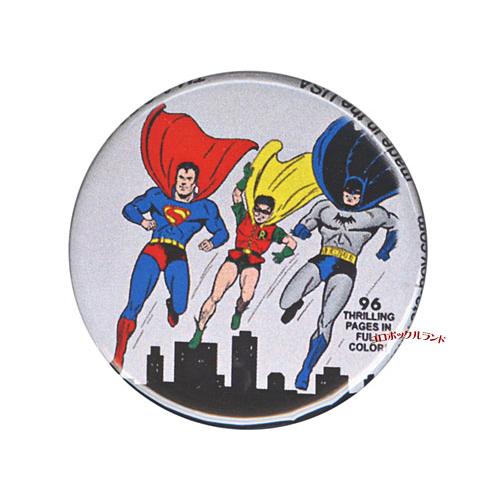 DCコミック缶バッジ039（バットマン・ロビン・スーパーマン