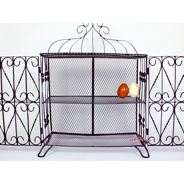 レトロアイアンシェルフ（2段） : コロボックルランド ヤフー店