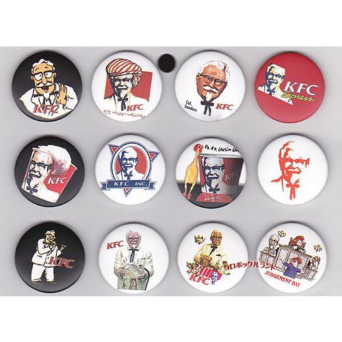 缶バッチ12個セット（No5・KFC） : コロボックルランド ヤフー店