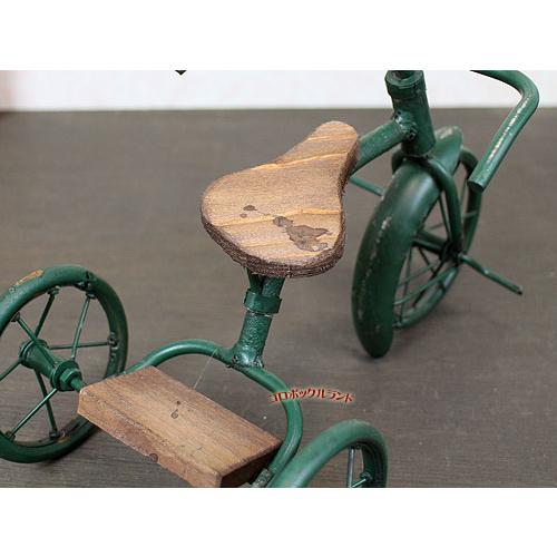 SALE】アイアンオブジェ（三輪車・グリーン） : コロボックル