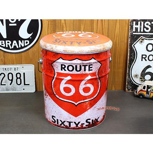 ９０年代ランボルギーニーペールブリキ缶スツールデッドストックイタリアヴィンテージ ペール缶スツール（R66-ORANGE） : コロボックルランド ヤフー店