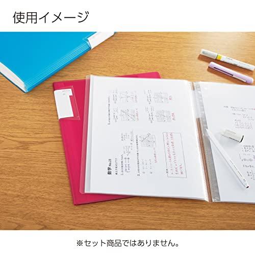 コクヨ(KOKUYO) ファイル クリヤーブック ノビータ 固定式 A4 40枚 透明 ラ-NV40T｜korokoro-shop｜08