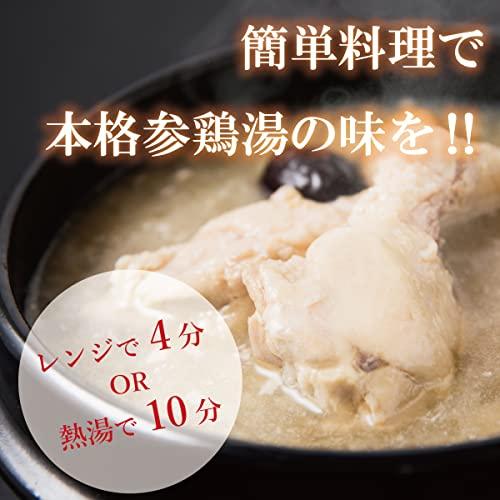 参鶏湯風スープ サムゲタン400g 韓国料理 本格薬膳料理 オンガネジャパン 5袋｜korokoro-shop｜02