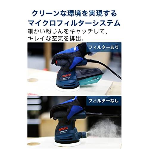 Bosch Professionalボッシュ吸じんランダムアクションサンダー GEX125-1AE 電動サンダー 研磨工具・車磨き・ポリッシャー・油膜・うろこ取り・鏡面磨｜korokoro-shop｜06