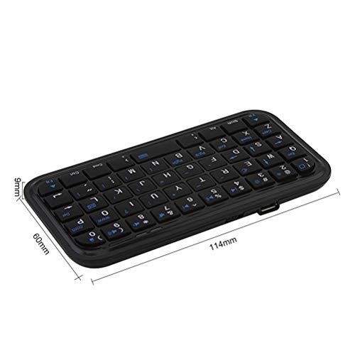 DIWOSHE 超小型Bluetoothワイヤレスキーボード ミニ 手のひらサイズ USB充電式 英語配列 49キー 静音 無線 ブルートゥースキーボード タブレットスマ｜korokoro-shop｜06