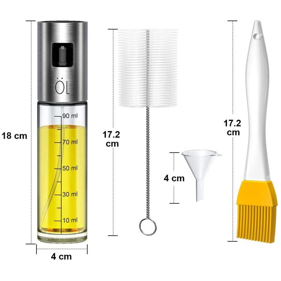クーポン対象外 オイルスプレー スプレーボトル おしゃれ オイルポット 醤油さし 料理用100ml 詰め替え容器 サラダオイル オリーブオイル 醤油 酢適用 Discoversvg Com
