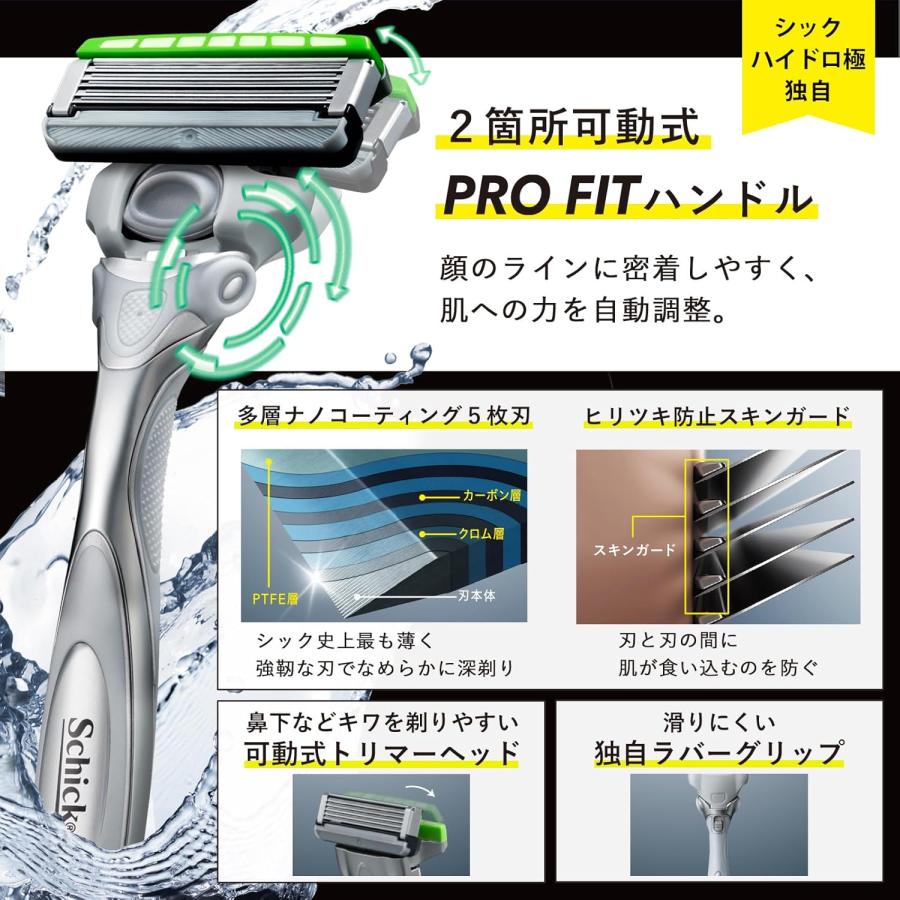 schick（シック） ハイドロ極 敏感肌 コンボパック ホルダー本体1本+替